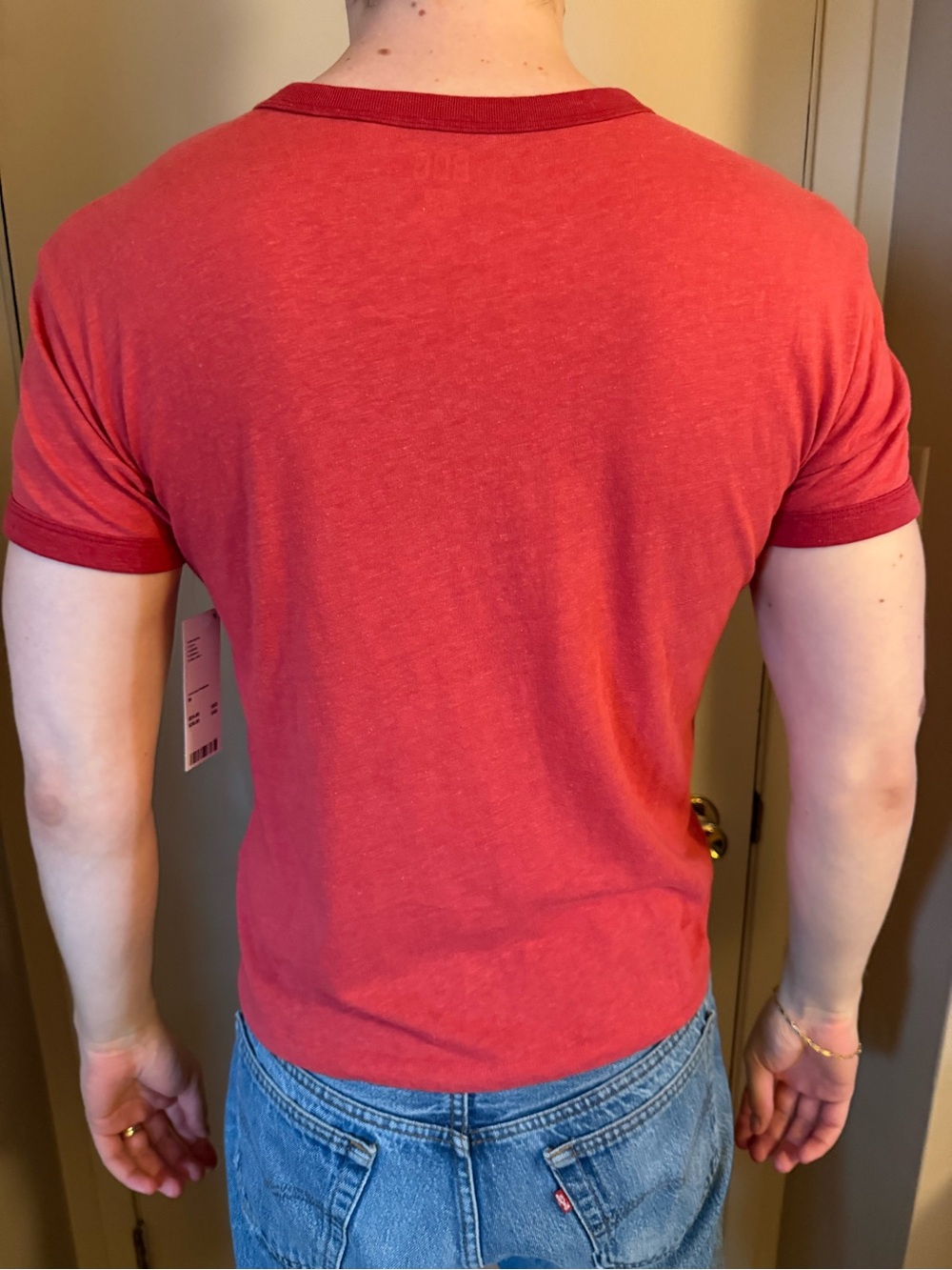 Urban Outfitters Red Ringer Graphic Tee - Bushwick Bowling Club - Picture 2 of 5